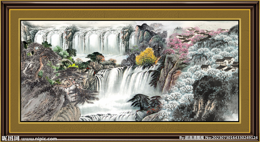 巨幅山水画 