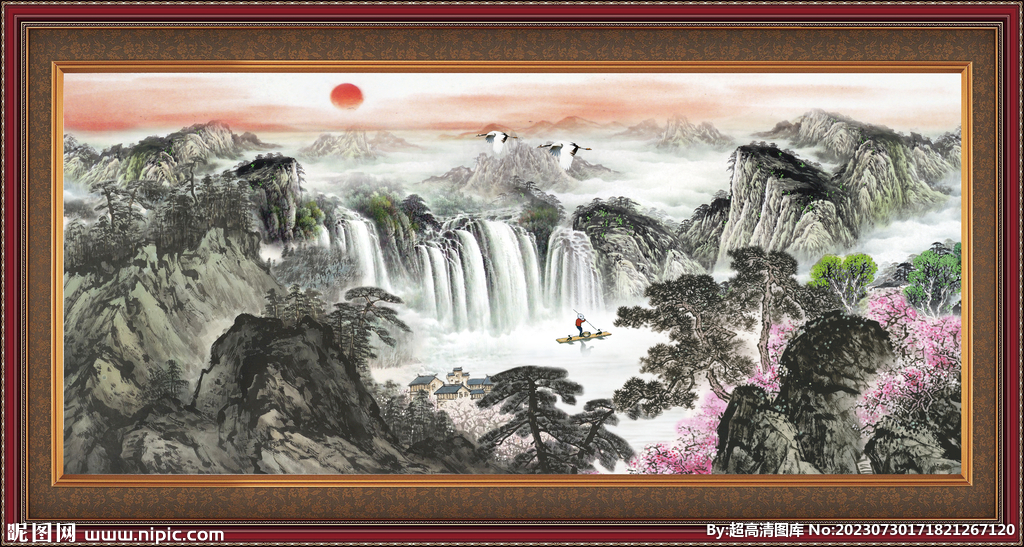 巨幅山水画 