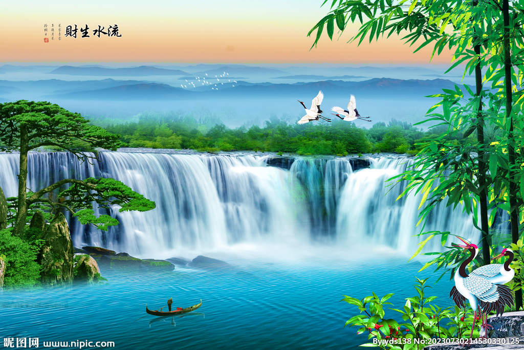 巨幅山水画