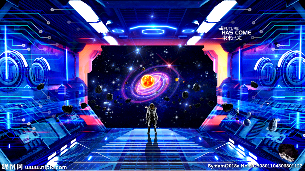宇宙星空立体画