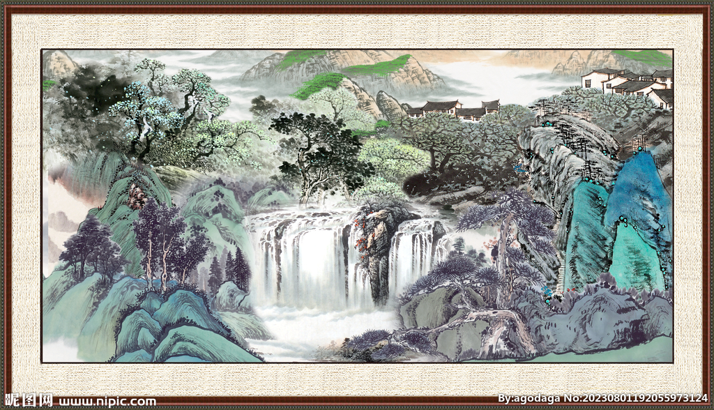 巨幅山水画