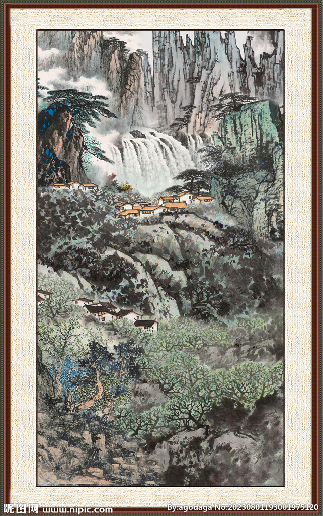 巨幅山水画 