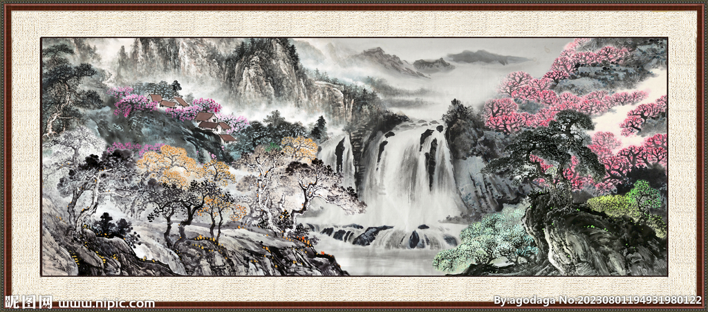 巨幅山水画 