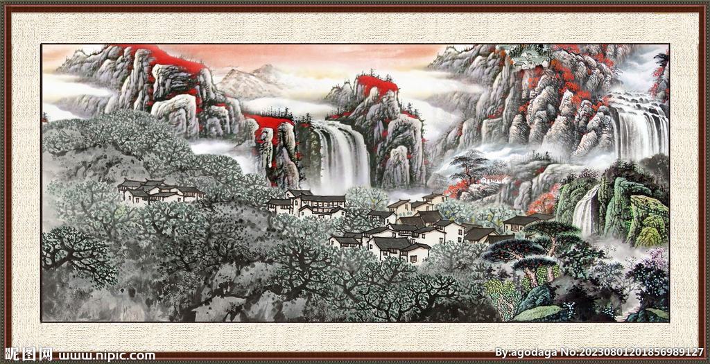 巨幅山水画