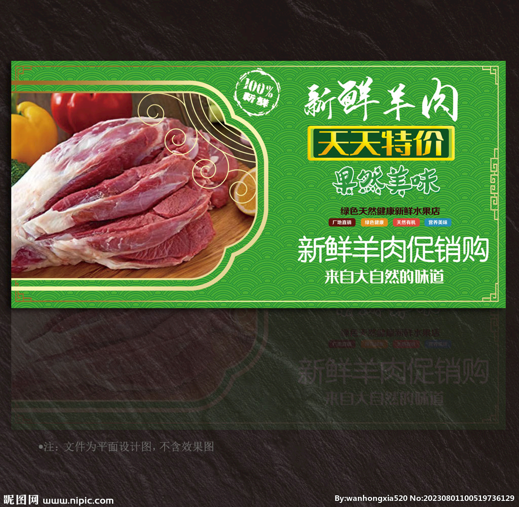 羊肉展板