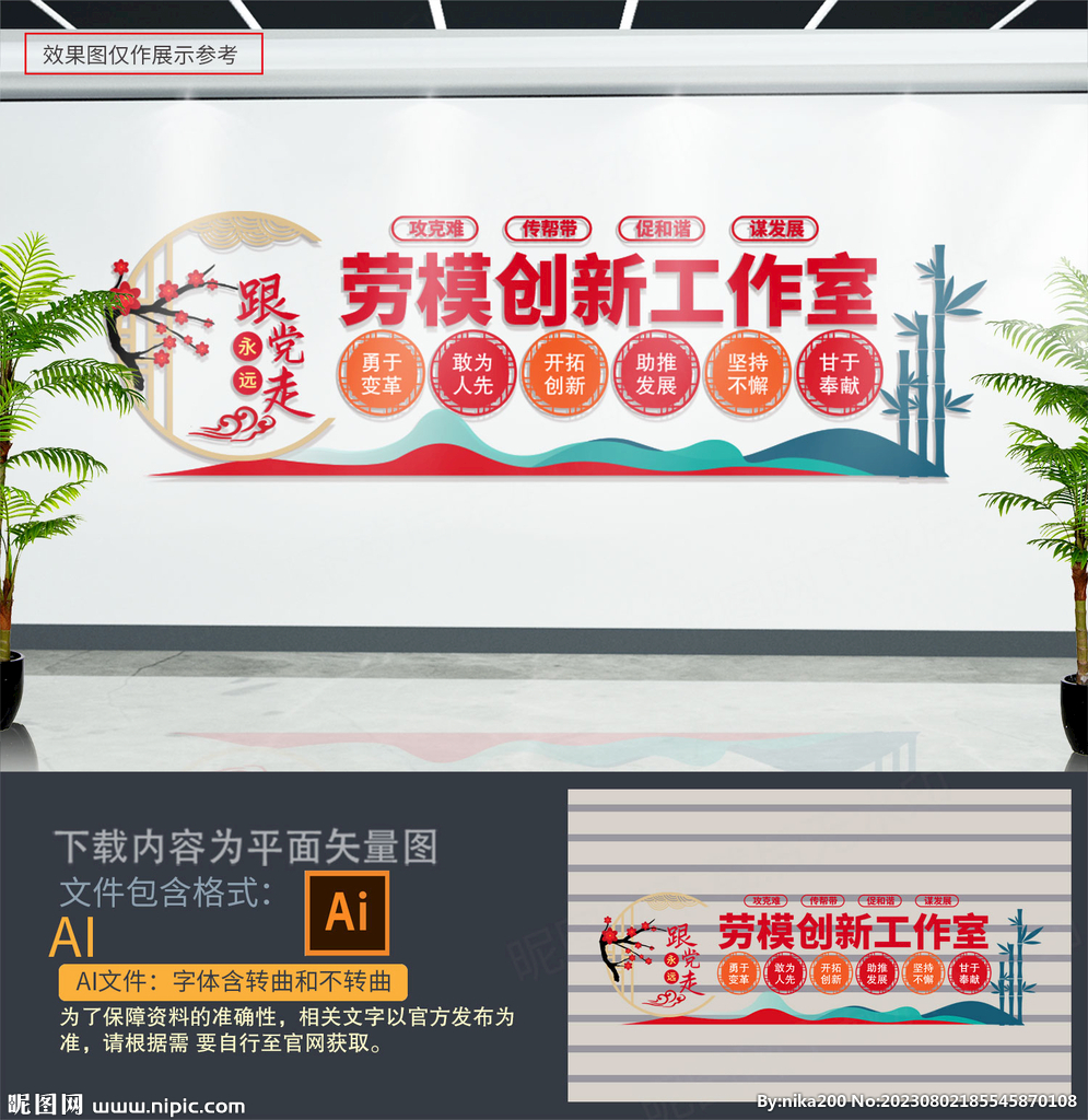劳模创新工作室文化墙