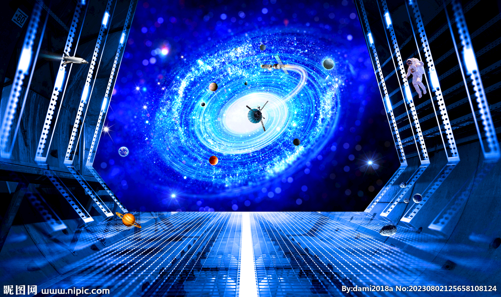 科幻星空立体画