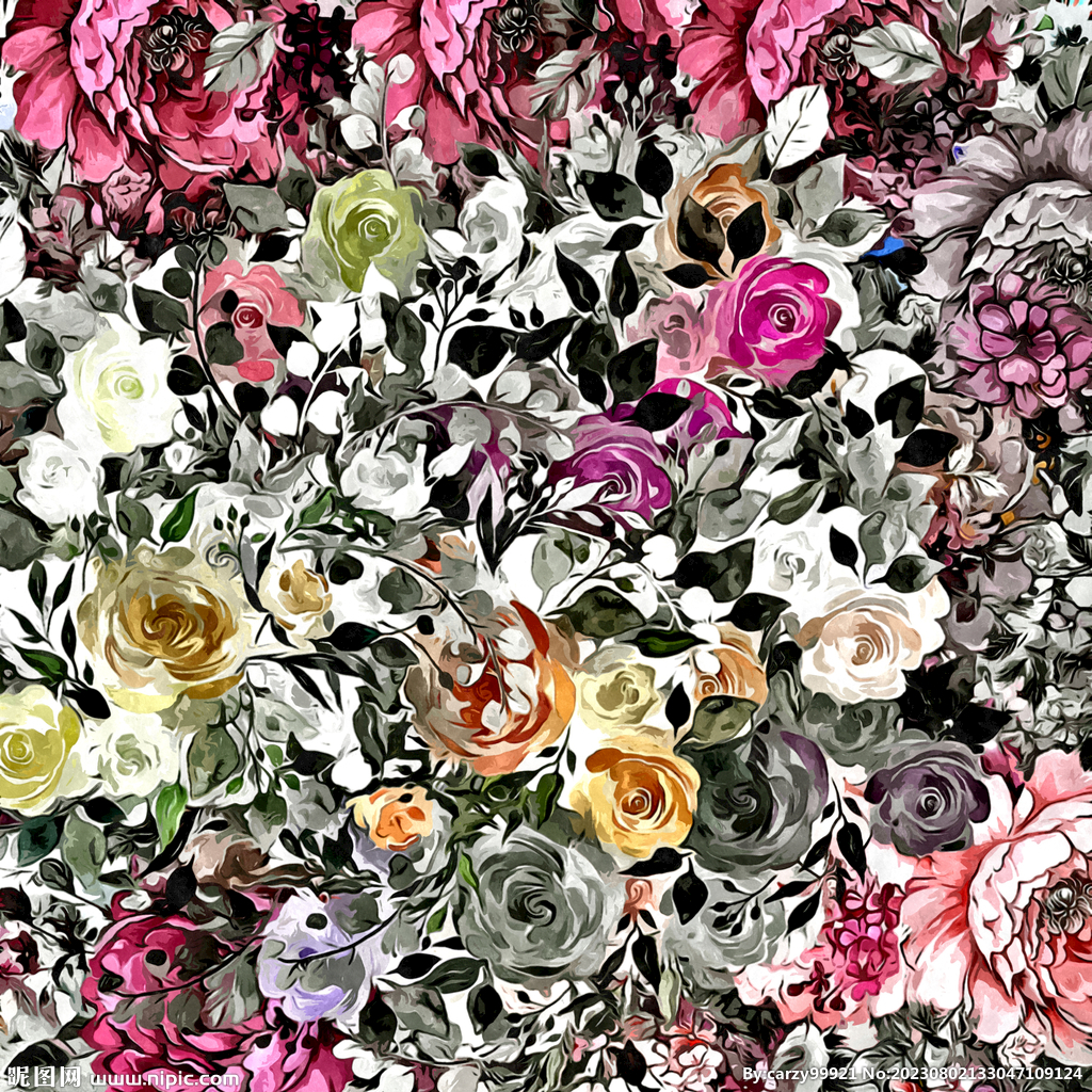 手绘花