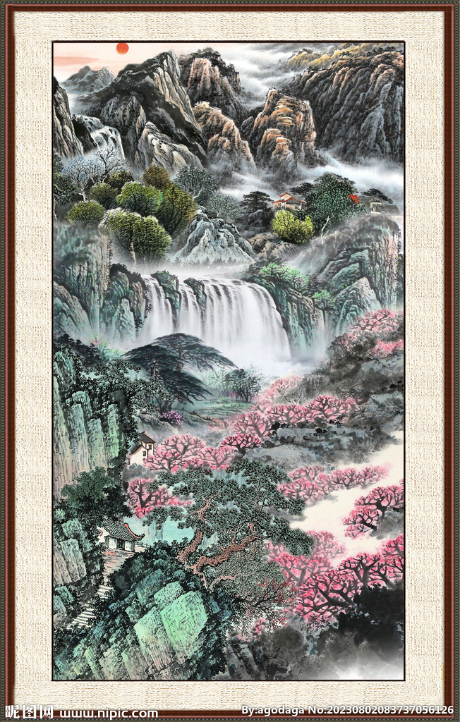 巨幅山水画 