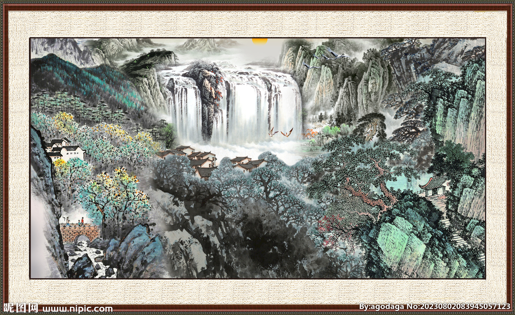 巨幅山水画