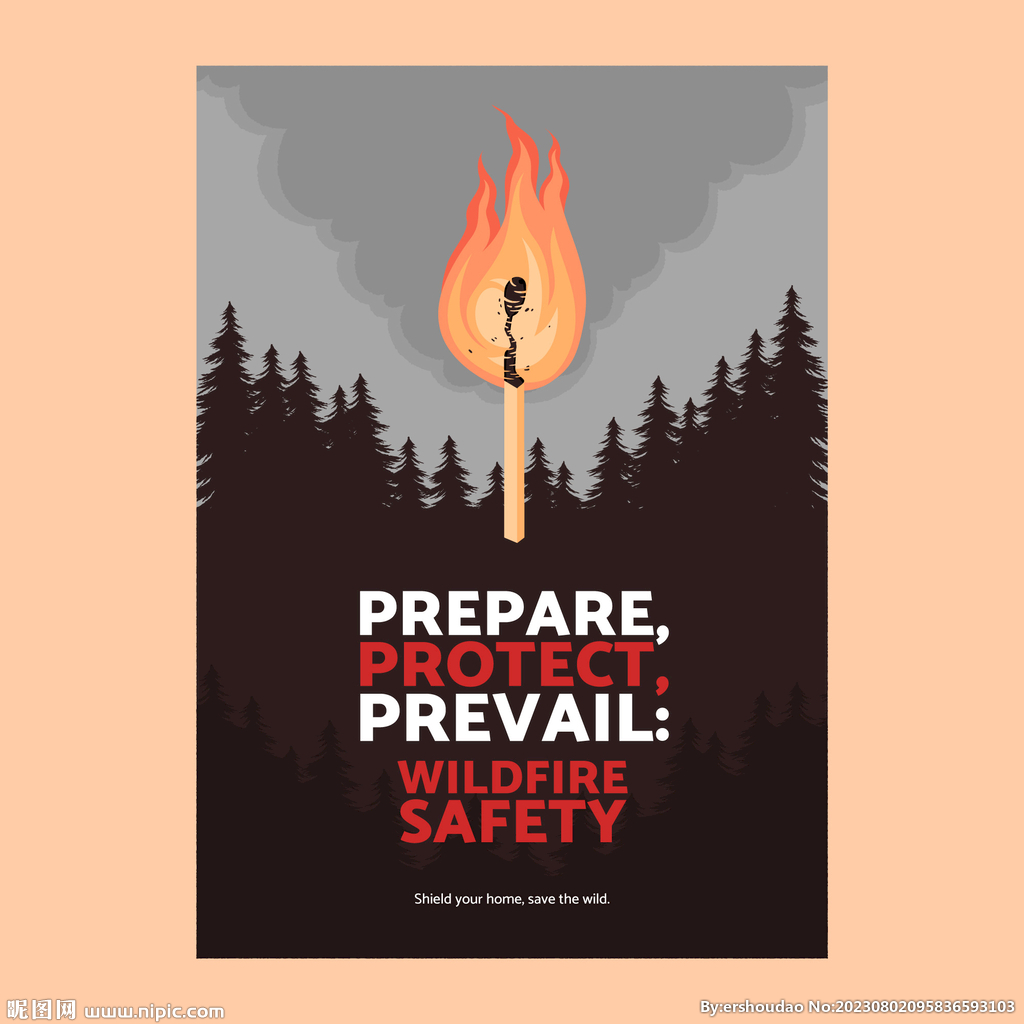 预防森林火灾海报