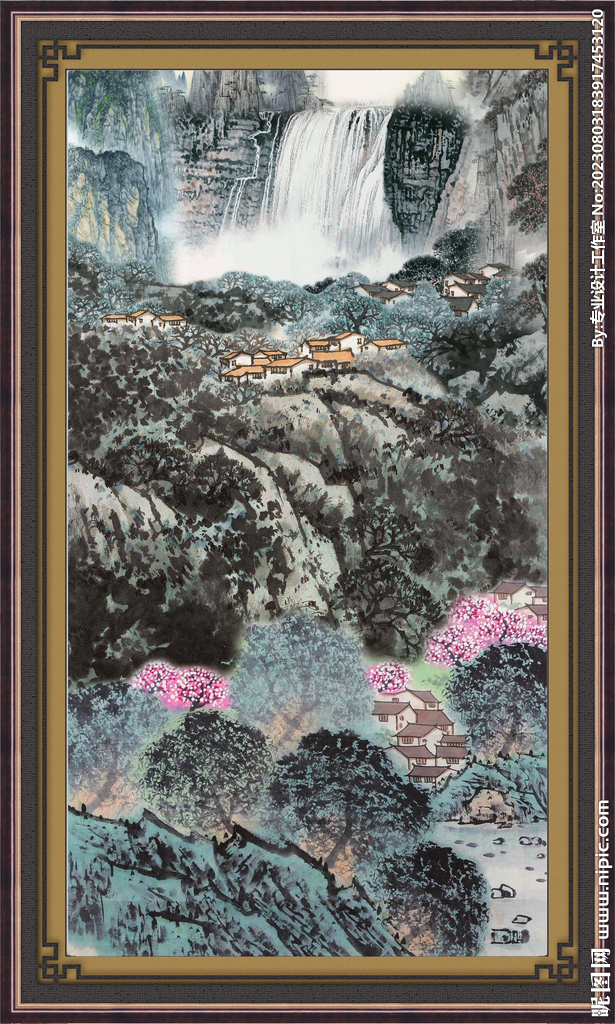 巨幅山水画 