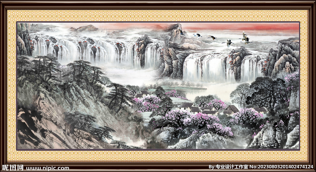 巨幅山水画 