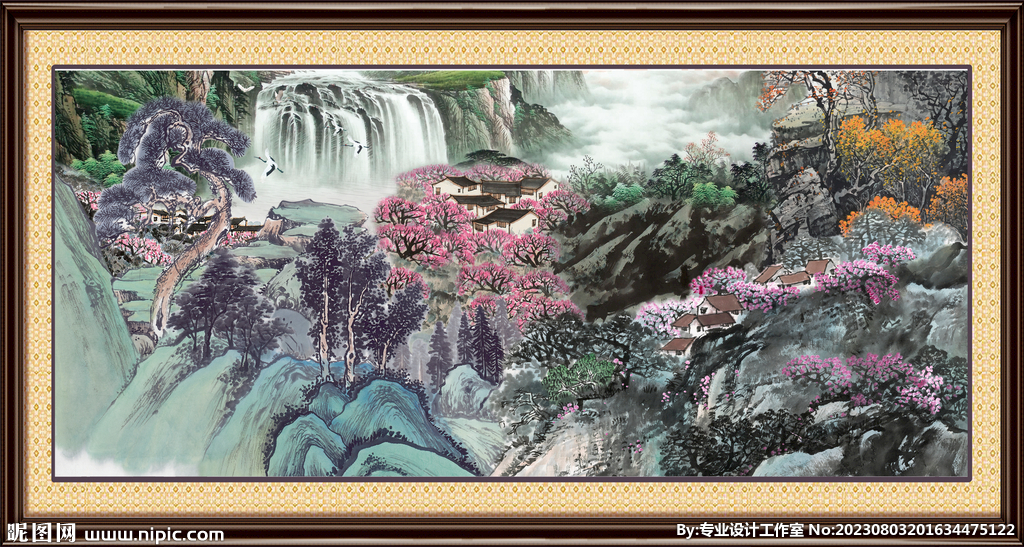 巨幅山水画 