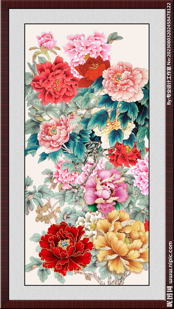 国画牡丹