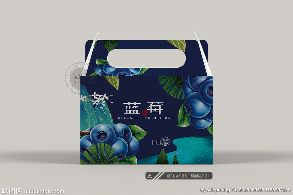 蓝莓礼盒 平面图