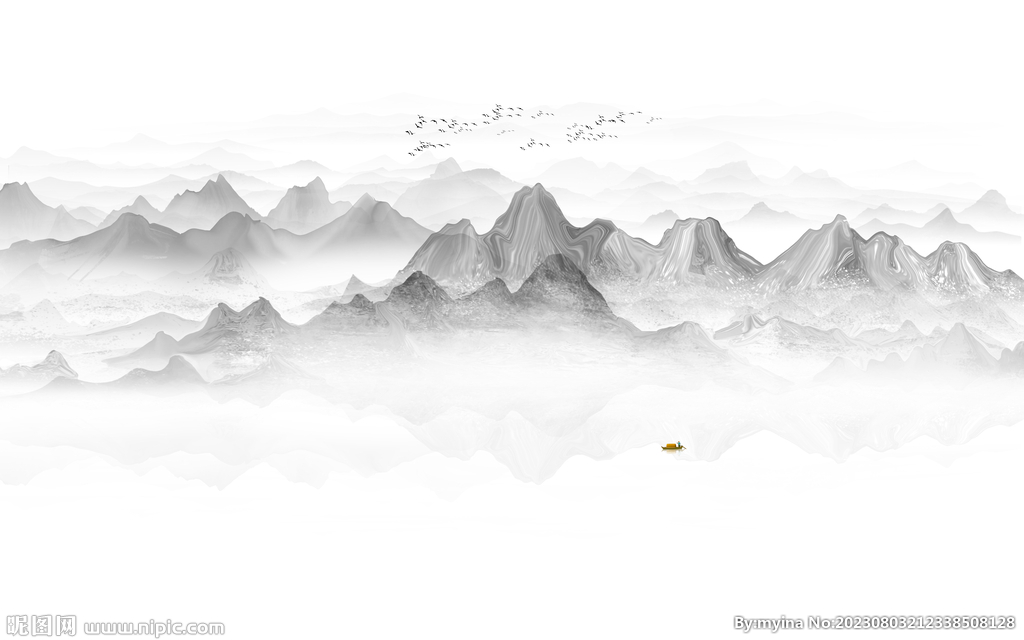 水墨山水画