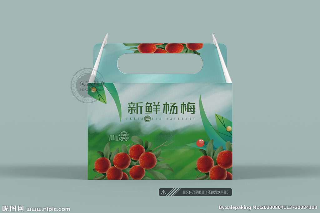 杨梅包装 平面图
