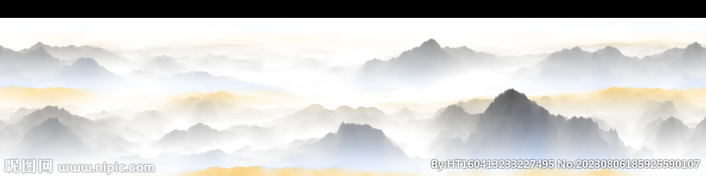  水墨山水画