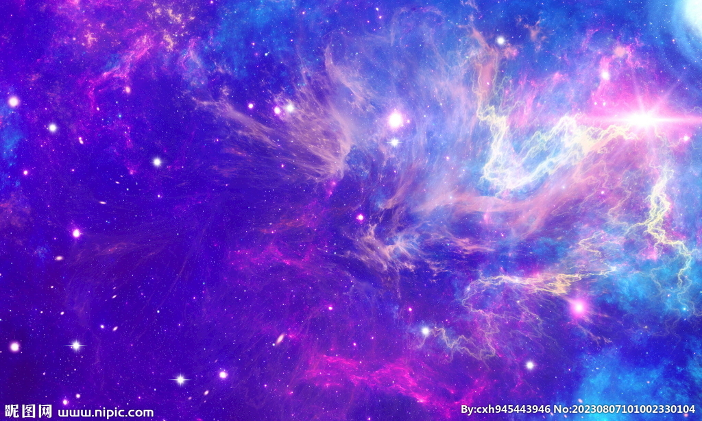 唯美梦幻星空kv银河系背景