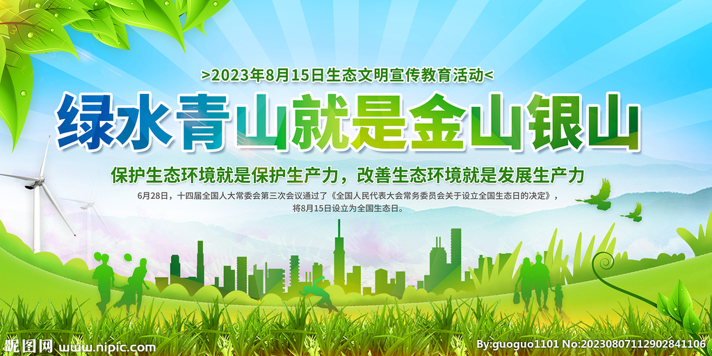 全国生态日展板