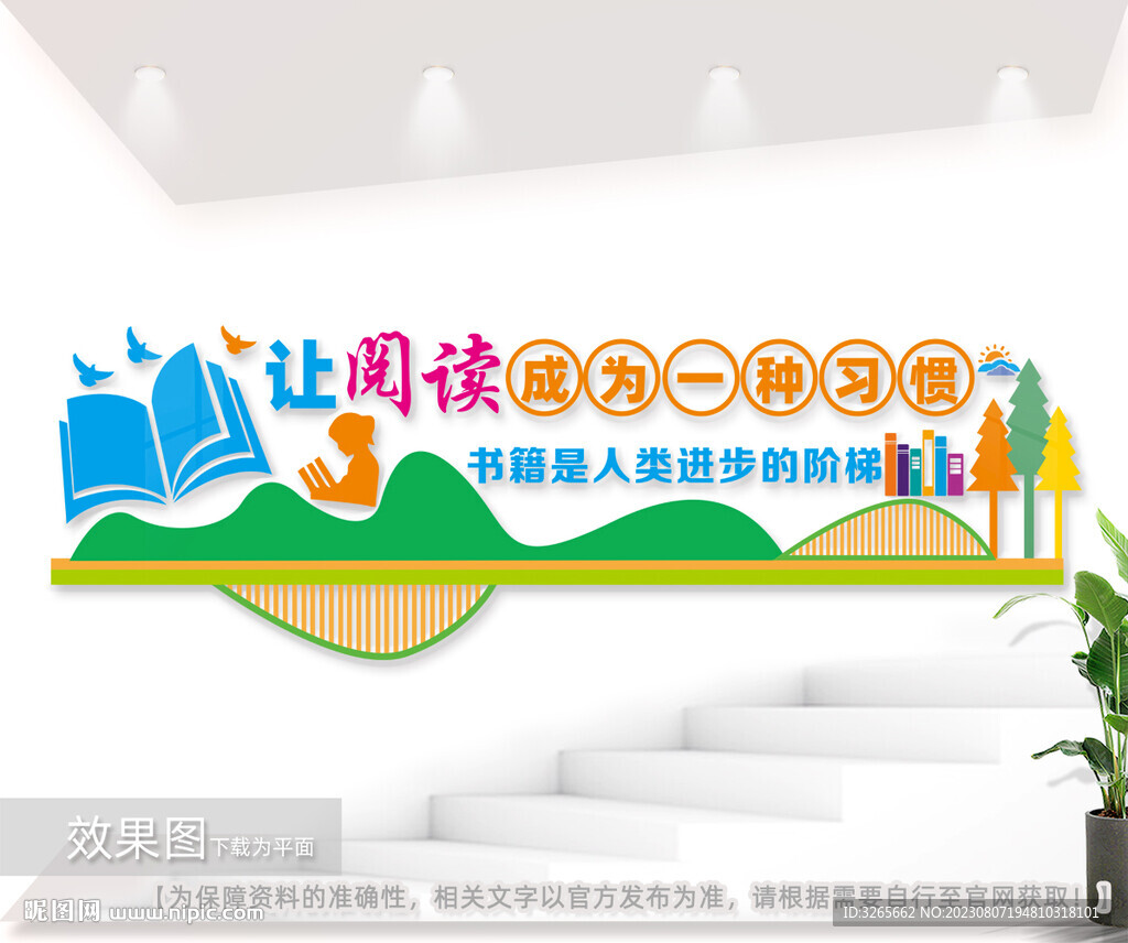 阅读室文化墙图片