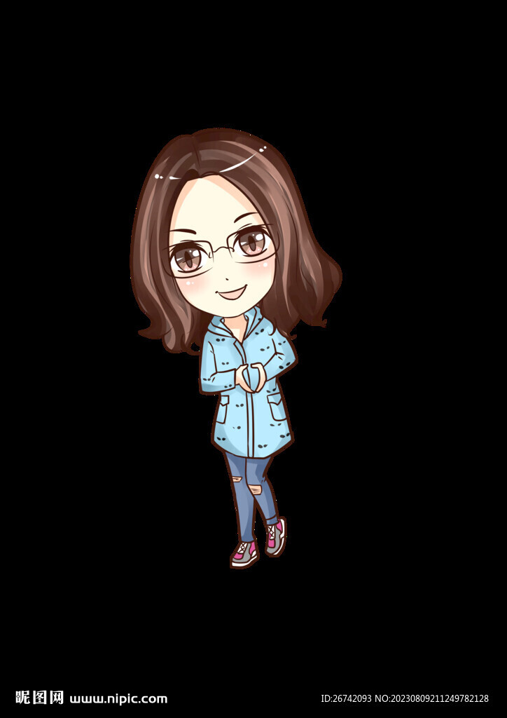 开心的女生