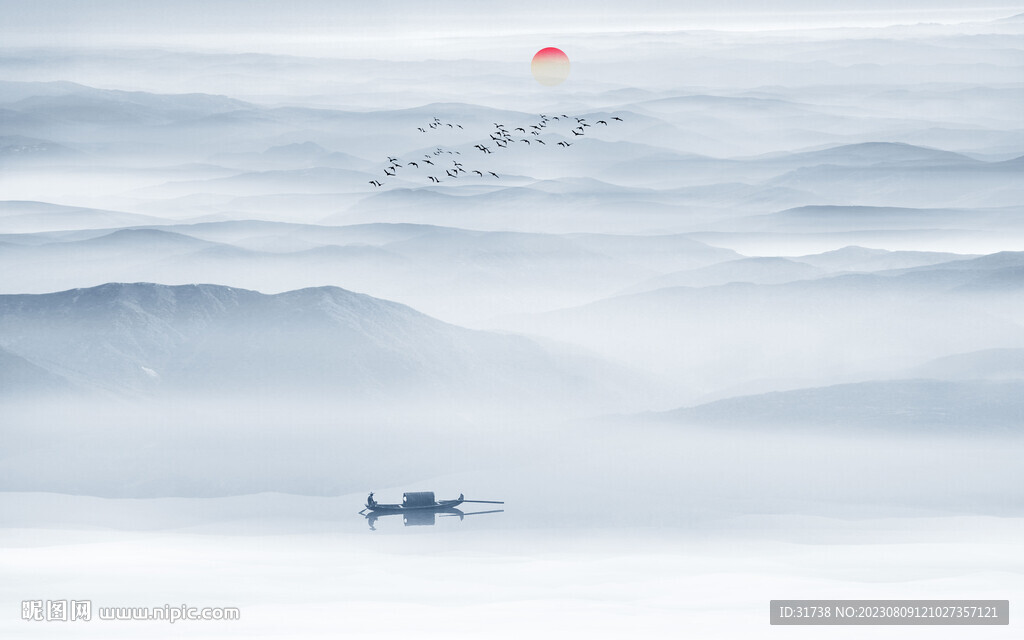 水墨山水画
