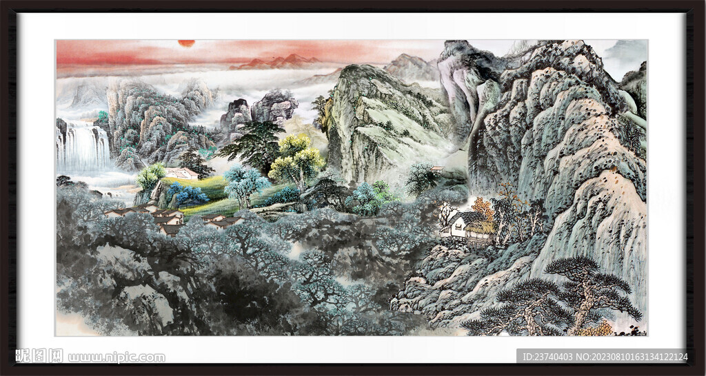 大厅山水画