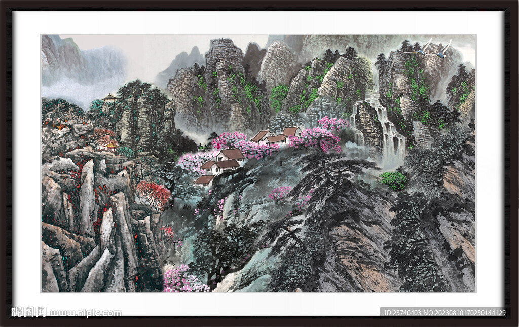 国画山水 