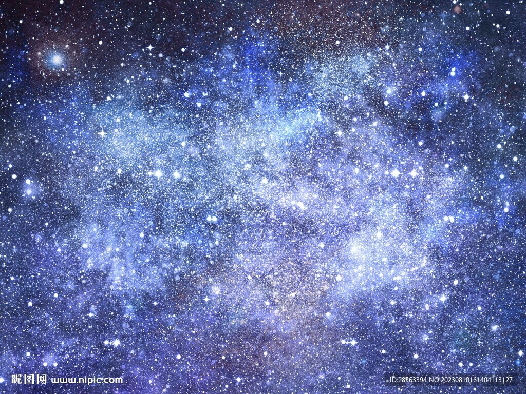 蓝色星空背景墙