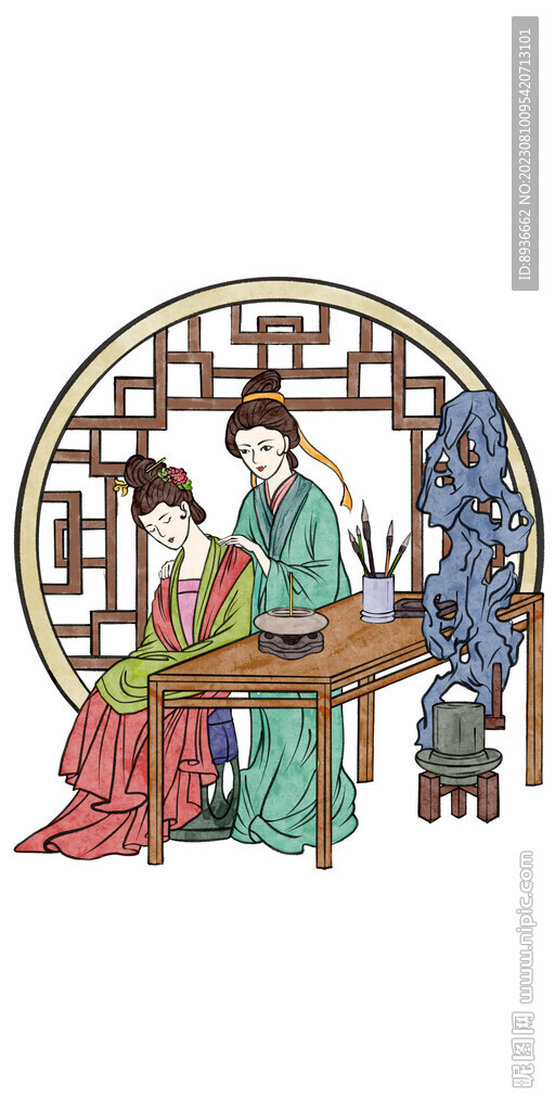 中医插画