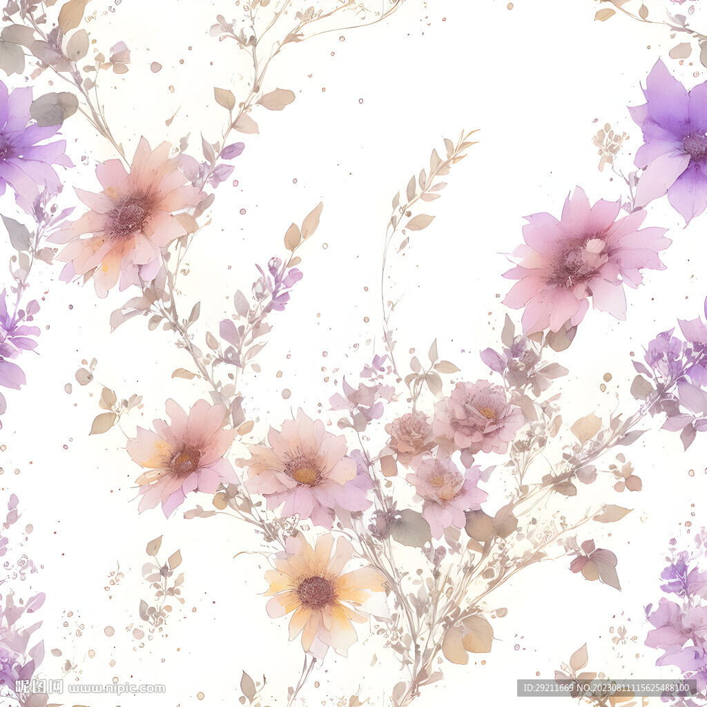 手绘花