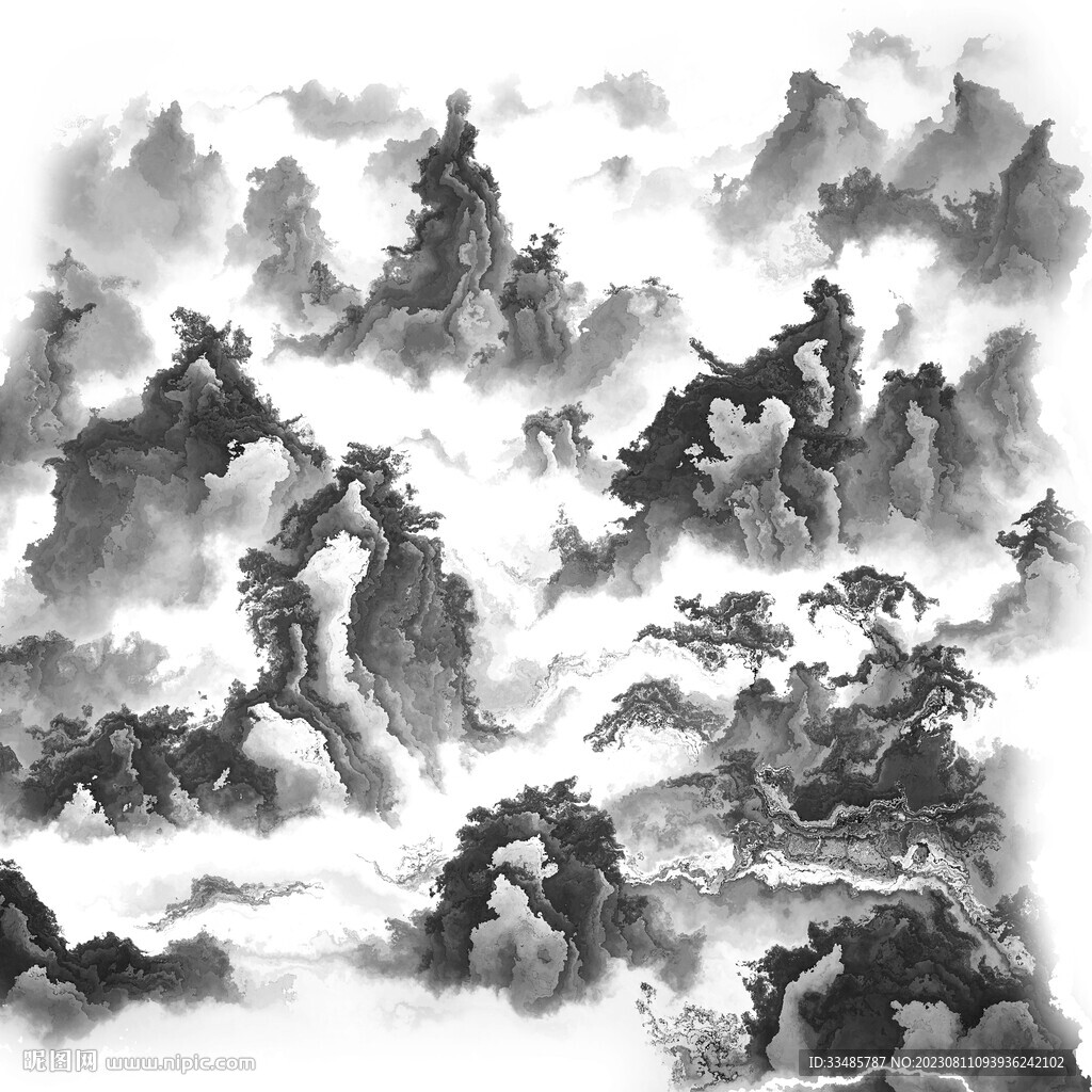 水墨喷溅纹理