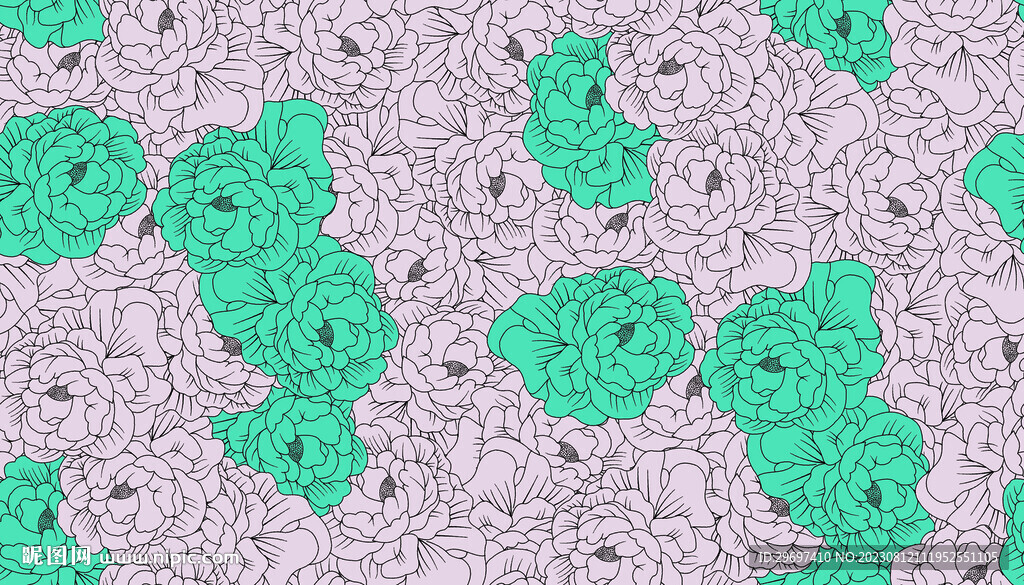手绘花