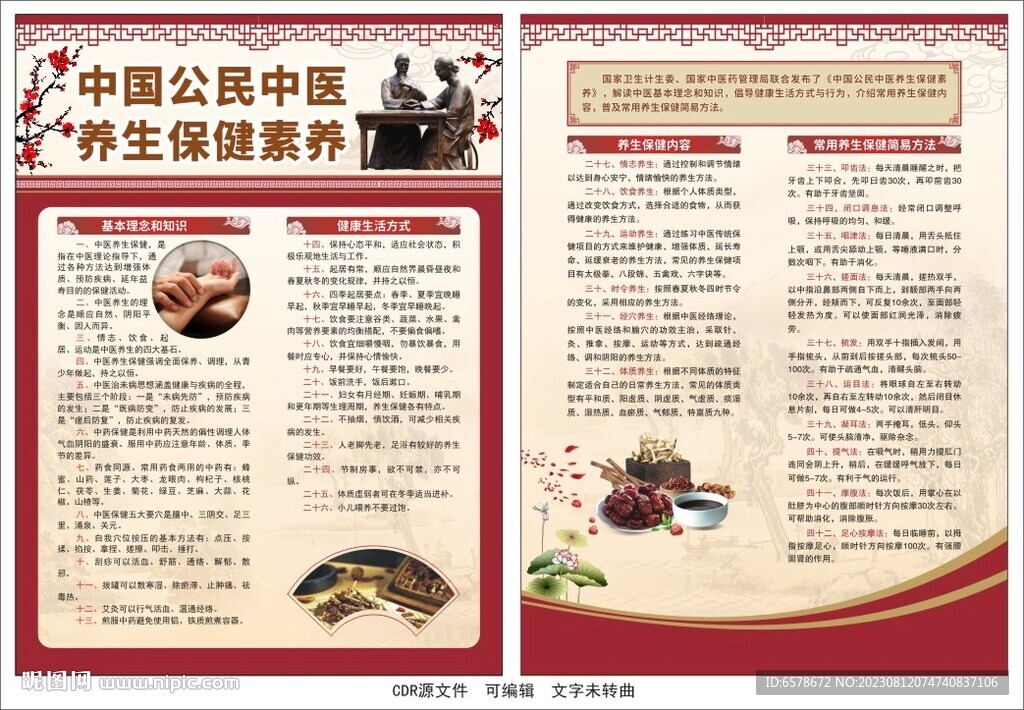 中国公民中医养生保健素养