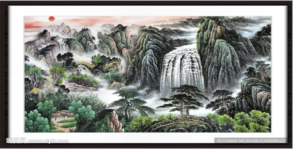国画山水 