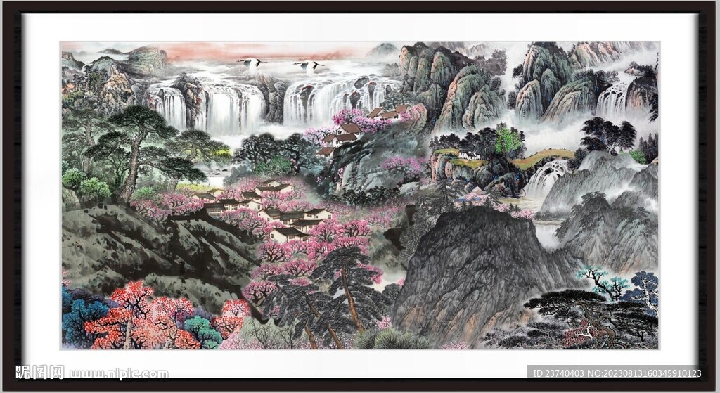 国画山水 