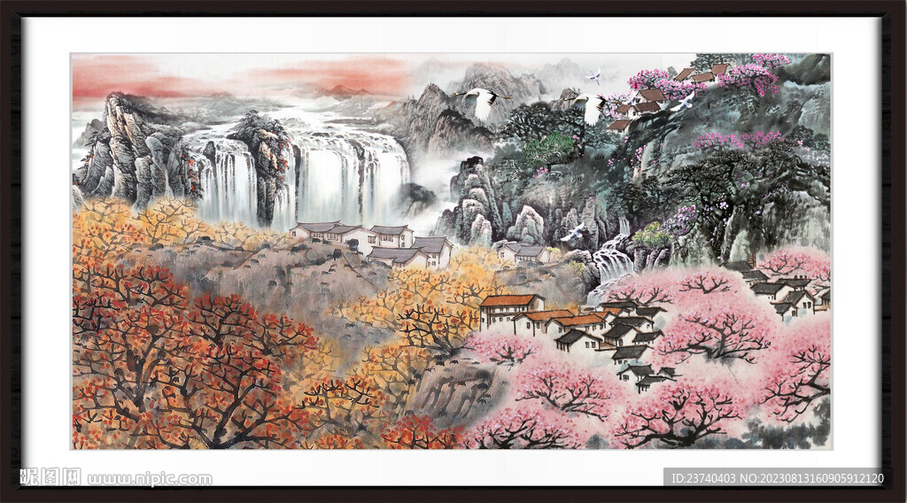 国画山水 