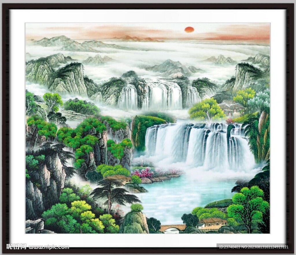国画山水 