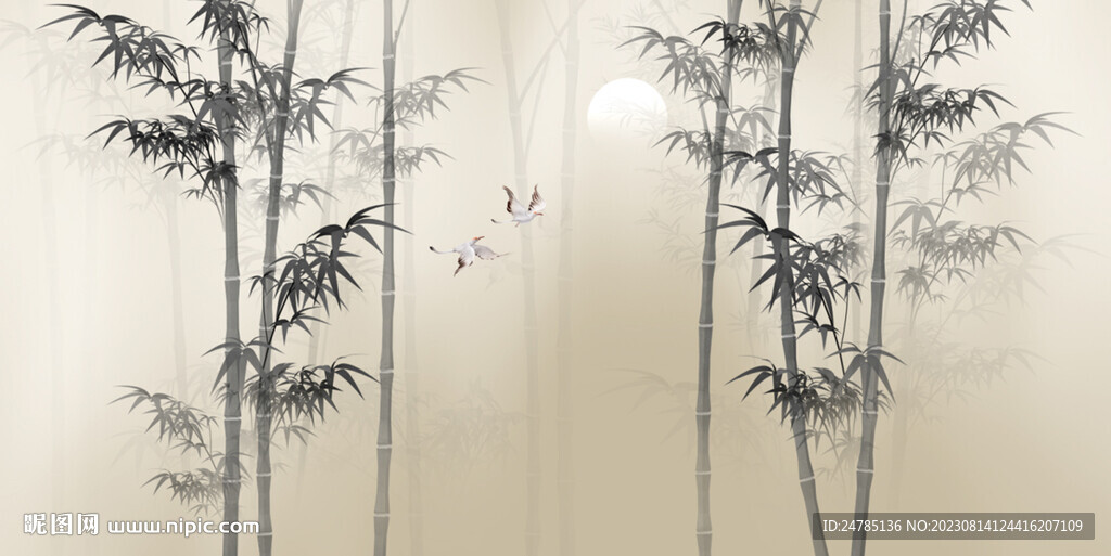 水墨竹子