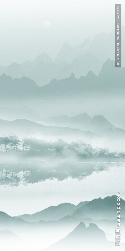 蓝色 高档玄关新画 Tif分层