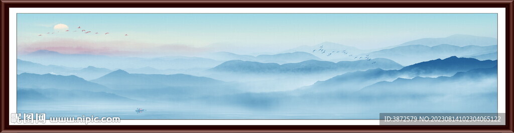 新中式山水画