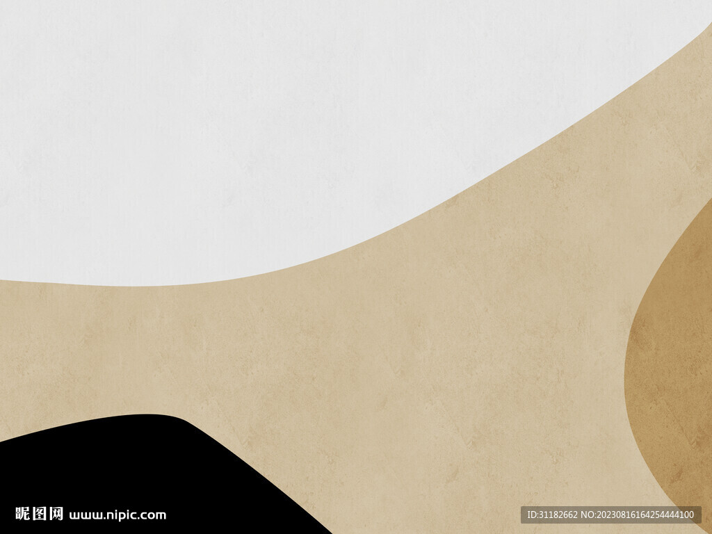 抽象色块装饰画