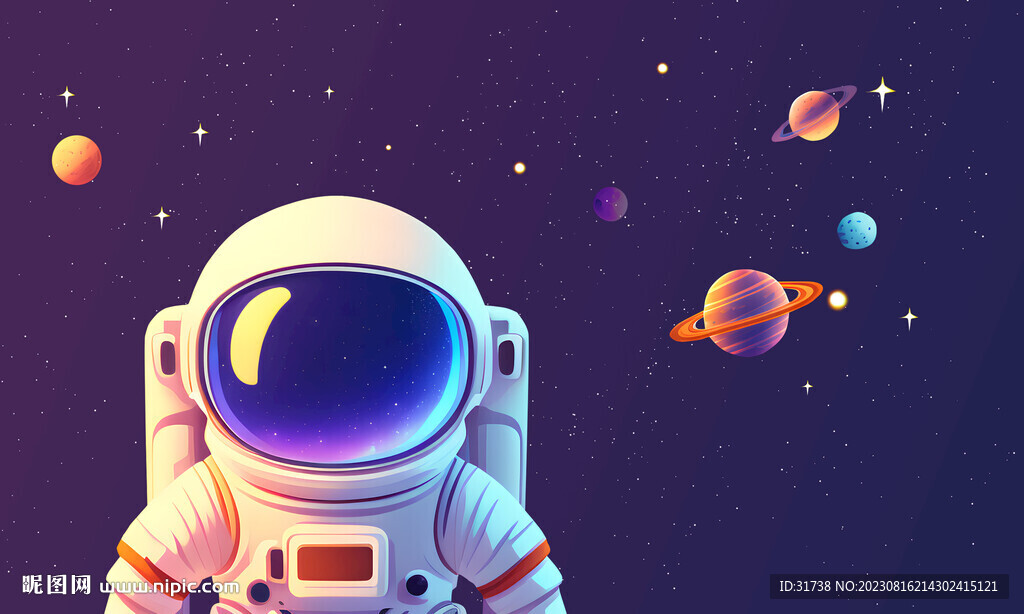 儿童星空背景墙