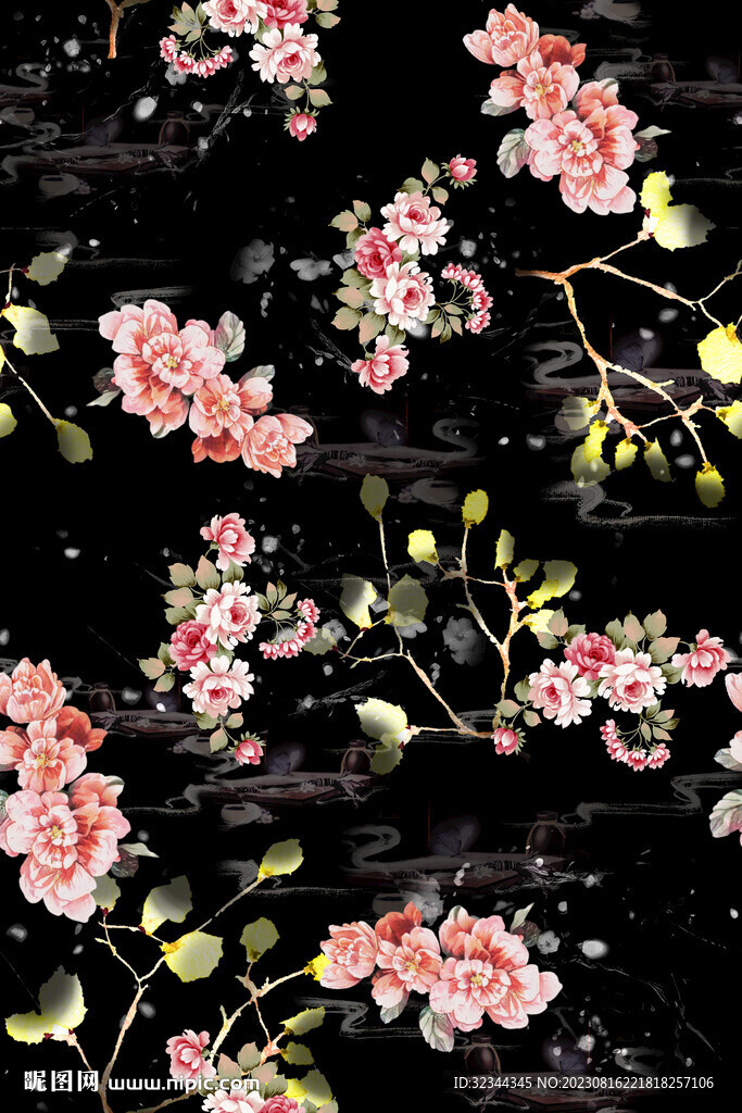 中老年花型
