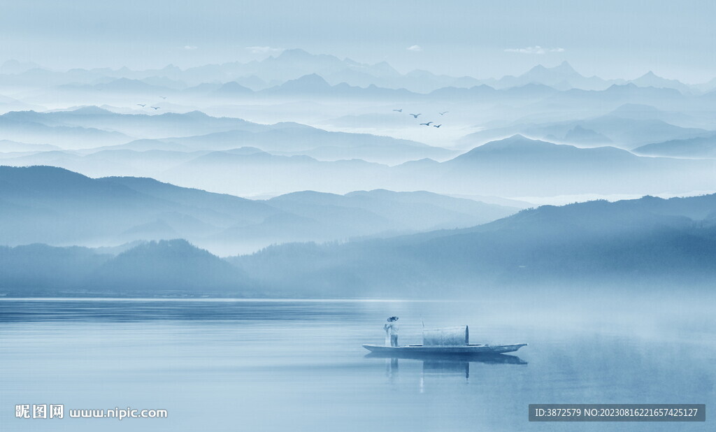 写意水墨山水 