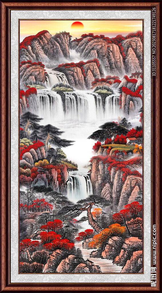 竖幅风景