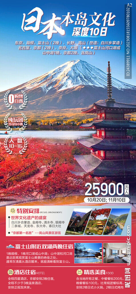 日本富士山文化游