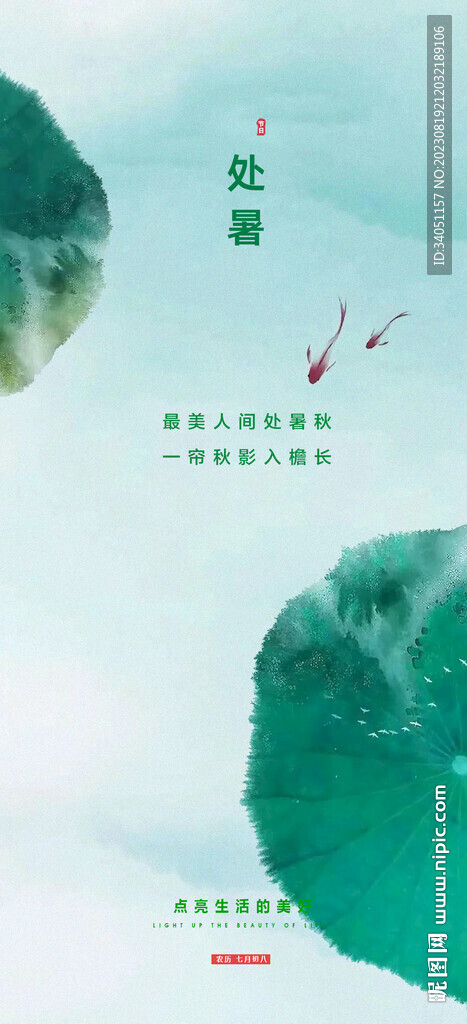 处暑 荷叶